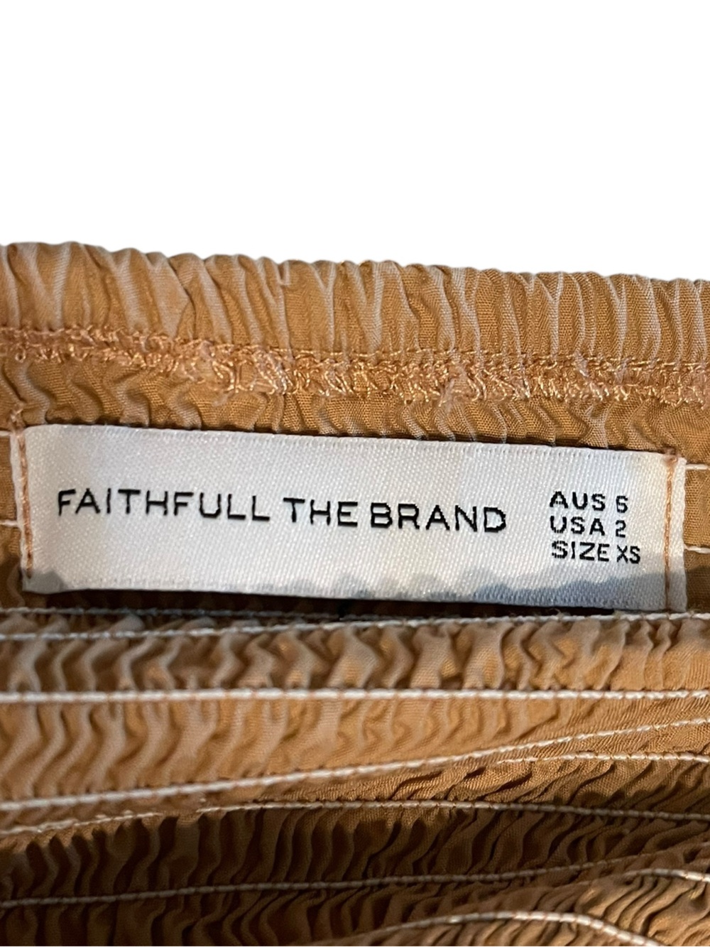 Faithful the brand Smocked Cut-Out Midi Dress XS - Picture 10 of 10